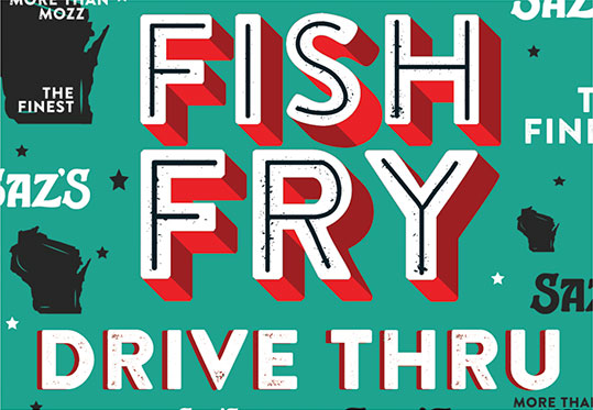 Saz's Fish Fry drive-thru logo.