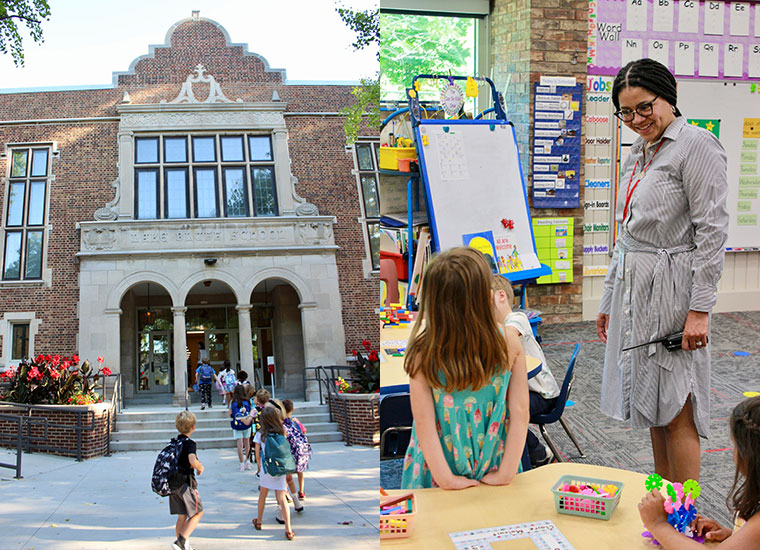 Activity at Lake Bluff Elementary School.