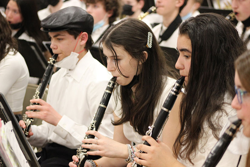 Students perform at Band-O-Rama 2022.